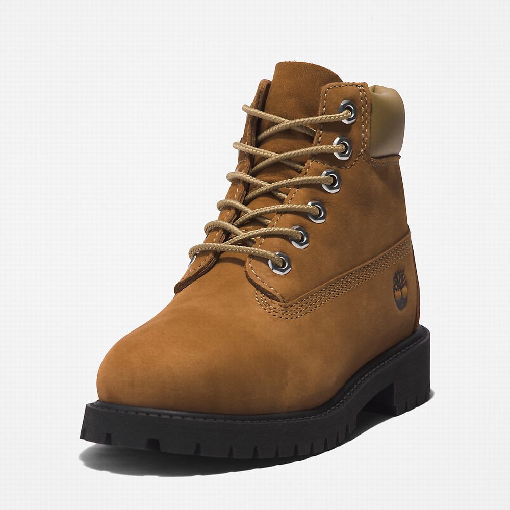 Cizmy Timberland Premium 6 Inch Detske Hnede | DK7540891