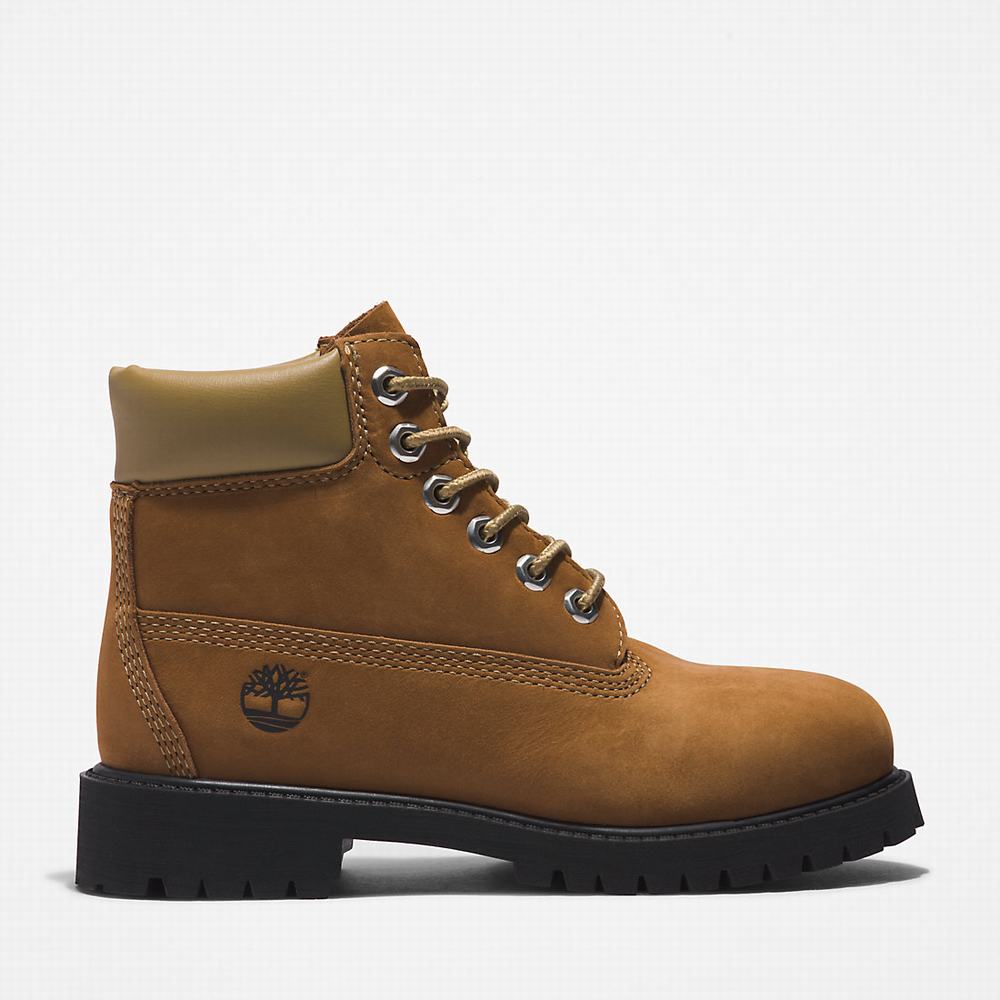 Cizmy Timberland Premium 6 Inch Detske Hnede | DK7540891