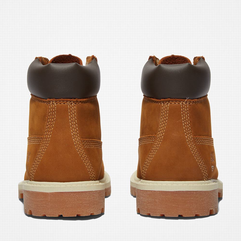 Cizmy Timberland Premium 6 Inch Detske Hnede | HZ7681349