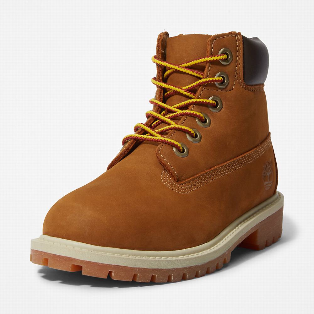 Cizmy Timberland Premium 6 Inch Detske Hnede | HZ7681349