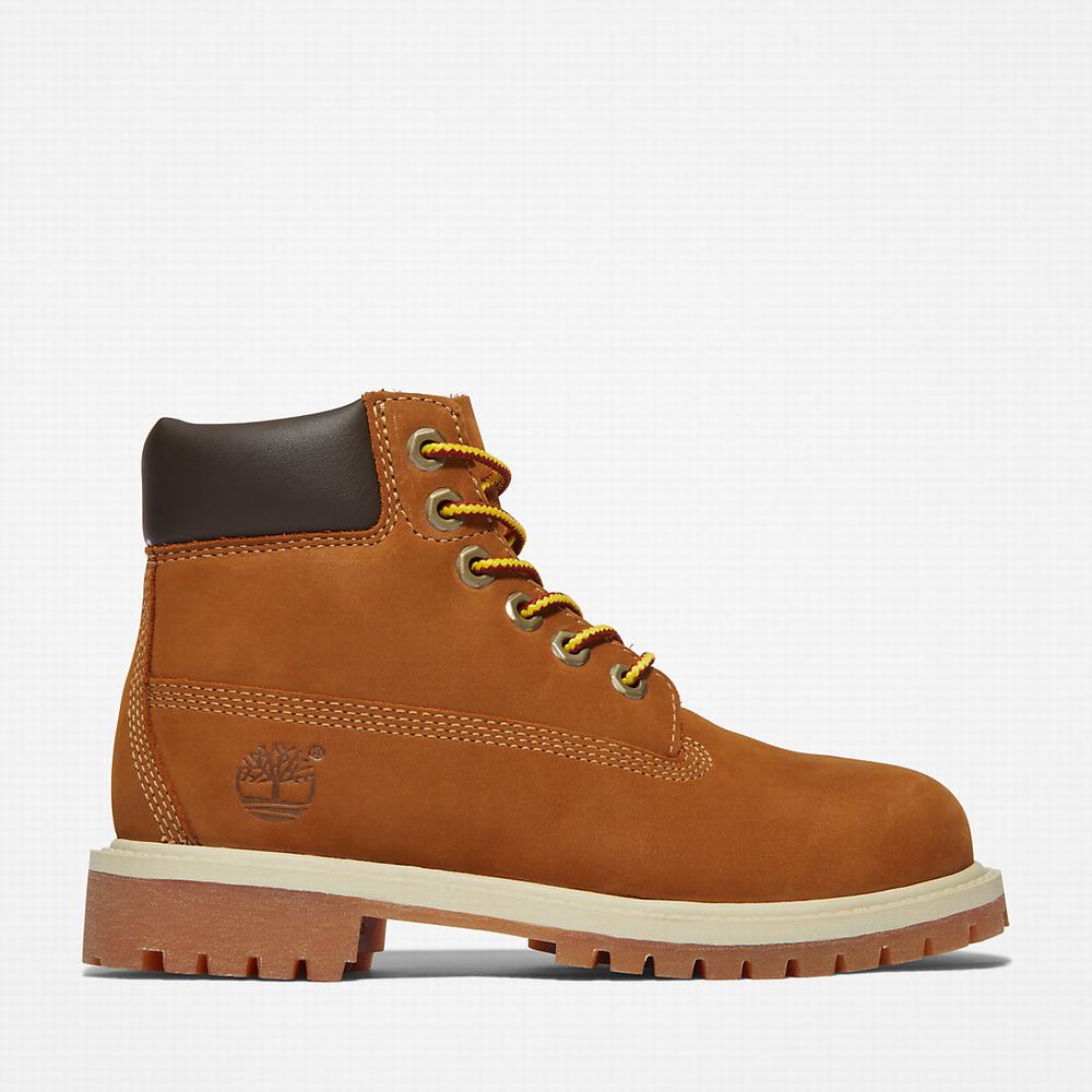 Cizmy Timberland Premium 6 Inch Detske Hnede | HZ7681349