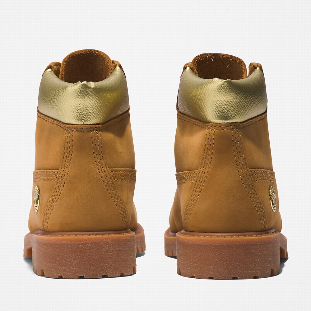 Cizmy Timberland Premium 6 Inch Detske Svetlo Hnede | AH9706138