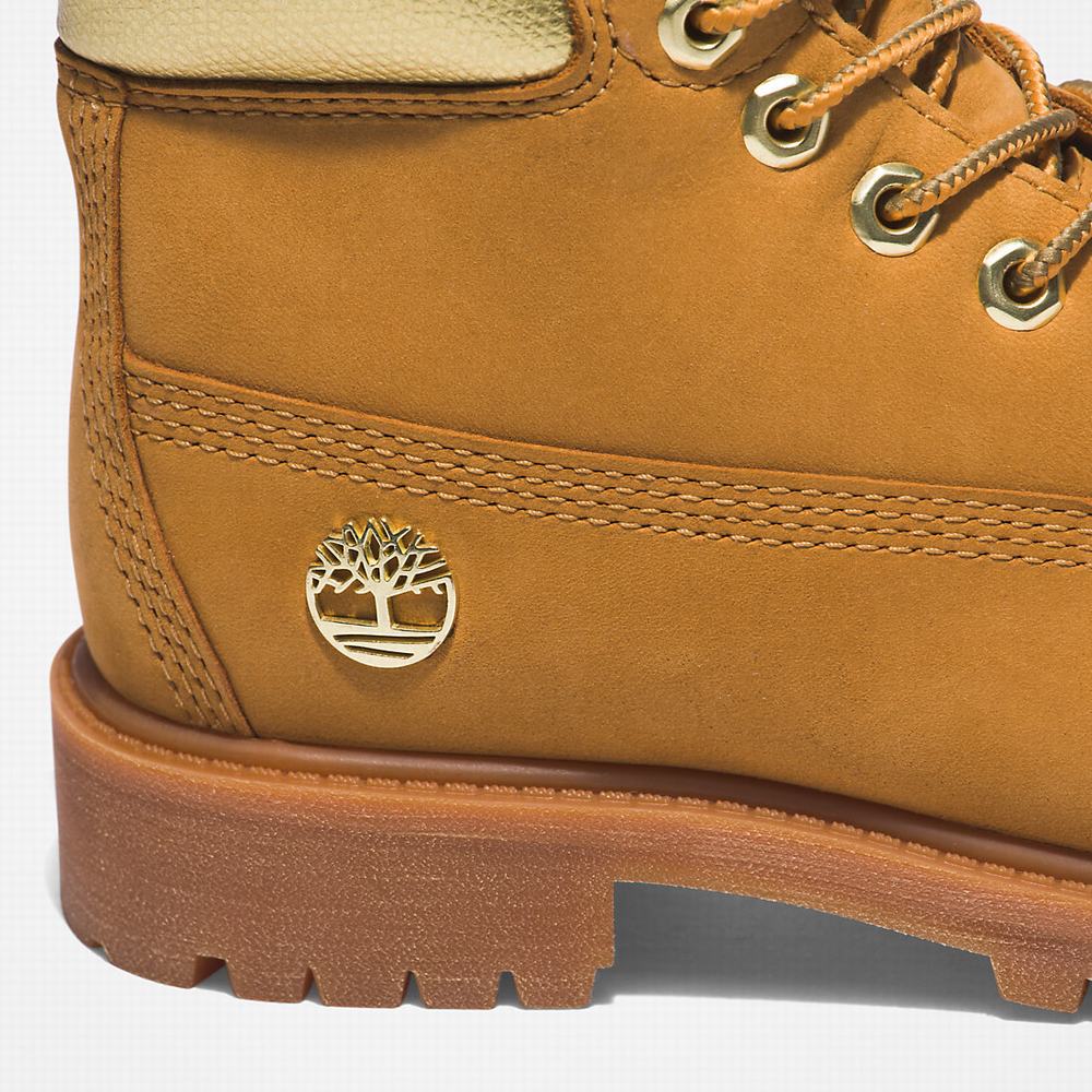 Cizmy Timberland Premium 6 Inch Detske Svetlo Hnede | AH9706138