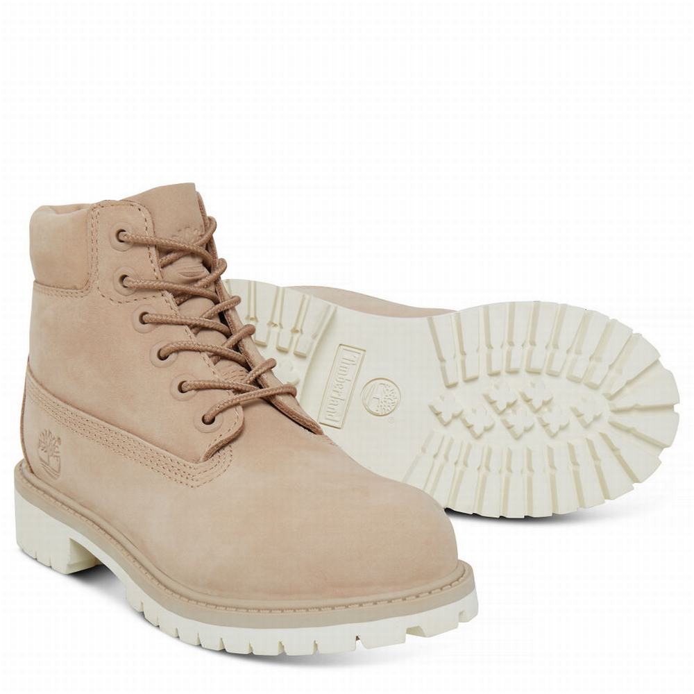 Cizmy Timberland Premium 6 Inch Detske Svetlo Hnede | EZ1789654