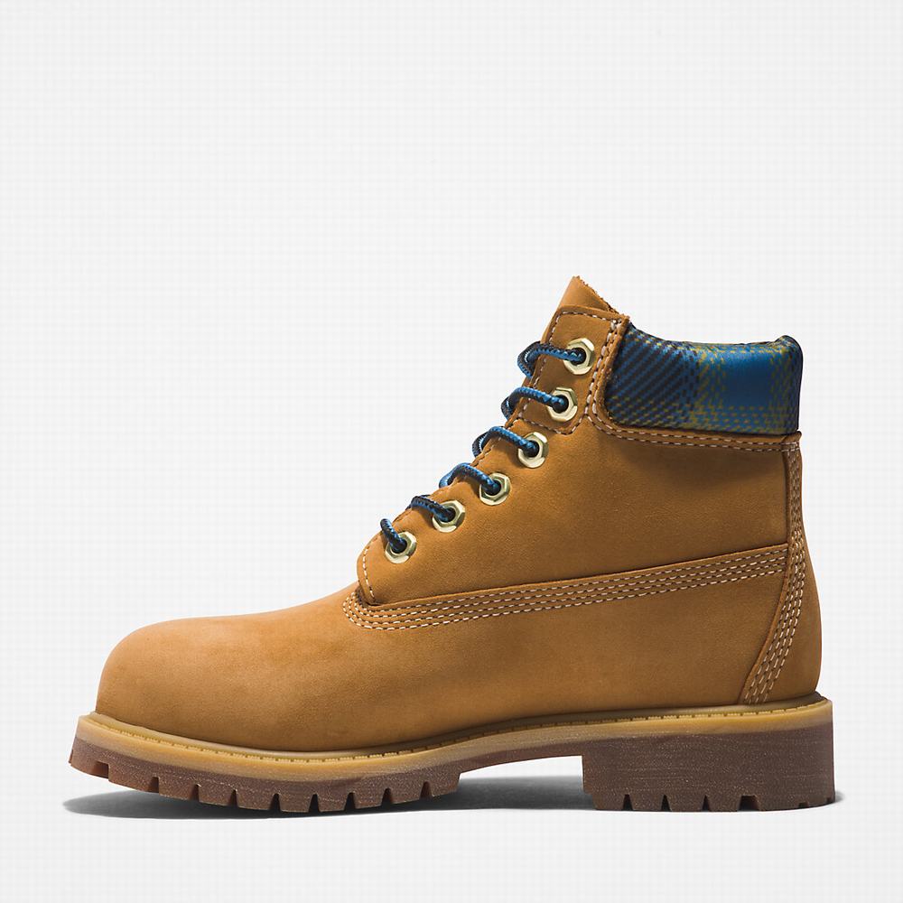 Cizmy Timberland Premium 6 Inch Detske Svetlo Hnede | HE8061259