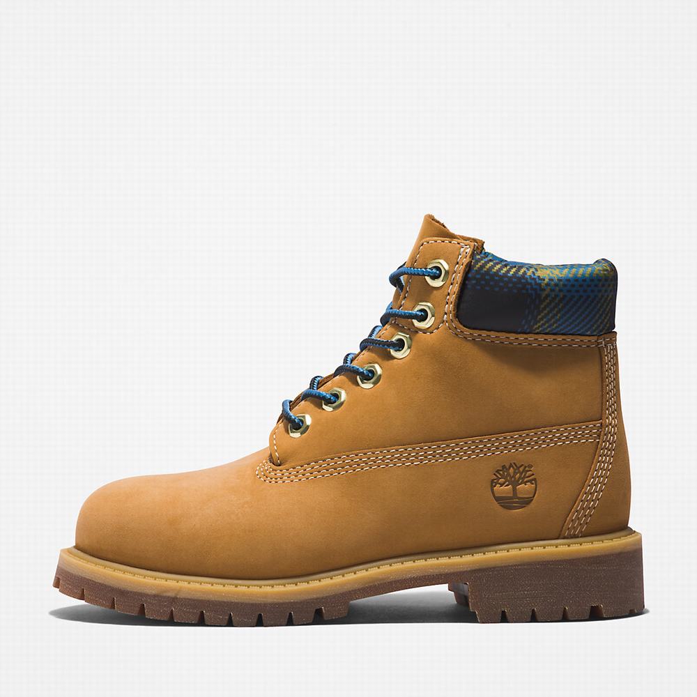 Cizmy Timberland Premium 6 Inch Detske Svetlo Hnede | HE8061259