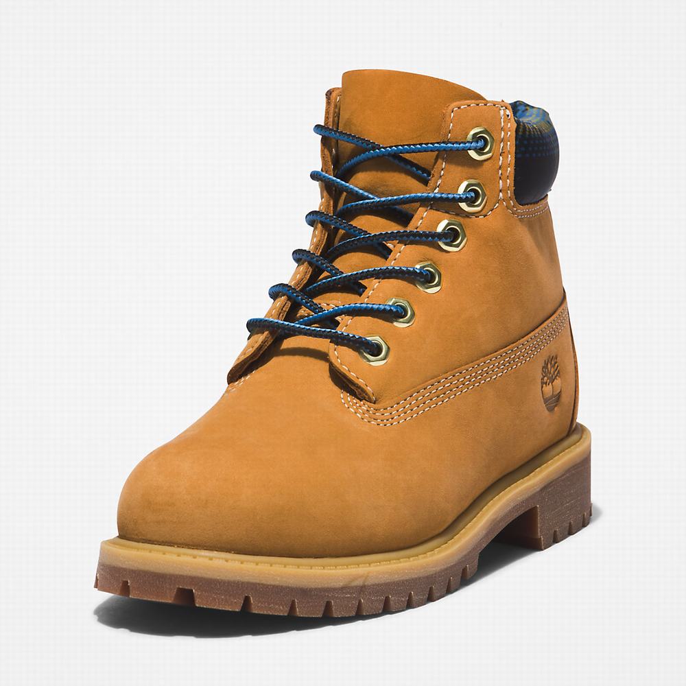 Cizmy Timberland Premium 6 Inch Detske Svetlo Hnede | HE8061259