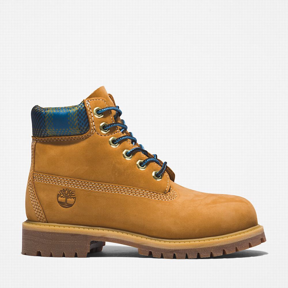 Cizmy Timberland Premium 6 Inch Detske Svetlo Hnede | HE8061259