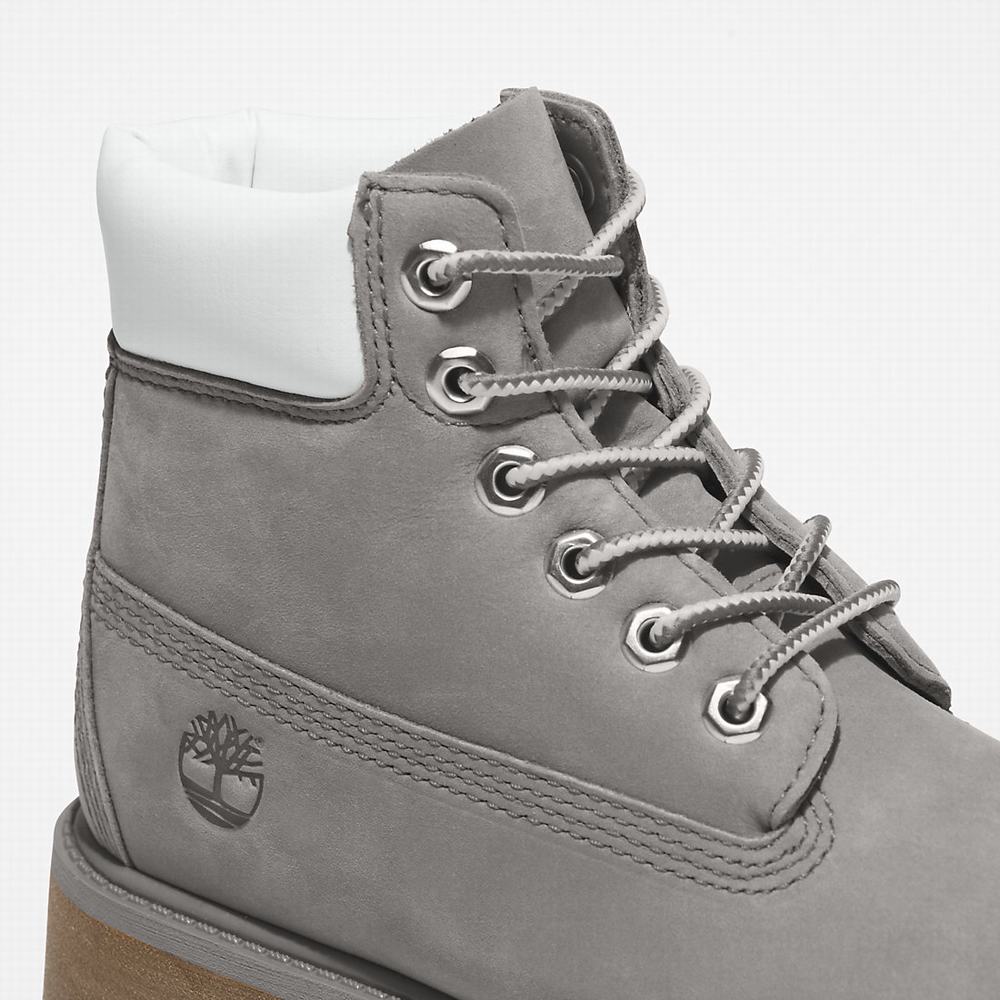 Cizmy Timberland Premium 6 Inch Detske Siva | KY7854293