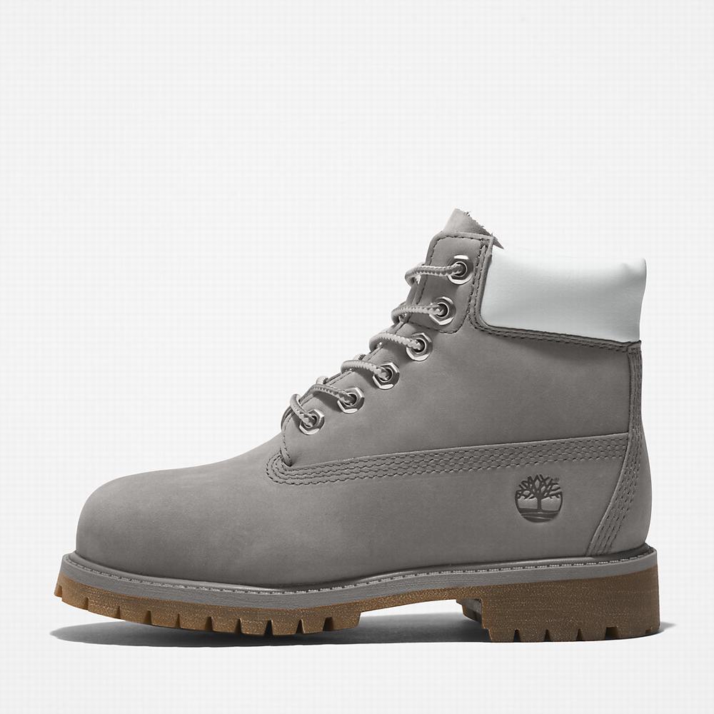 Cizmy Timberland Premium 6 Inch Detske Siva | KY7854293