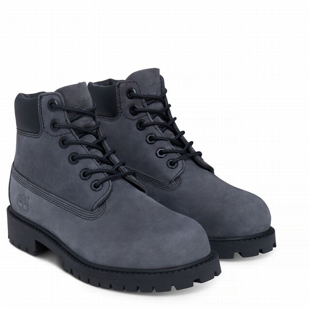 Cizmy Timberland Premium 6 Inch Detske Siva | NZ3429865