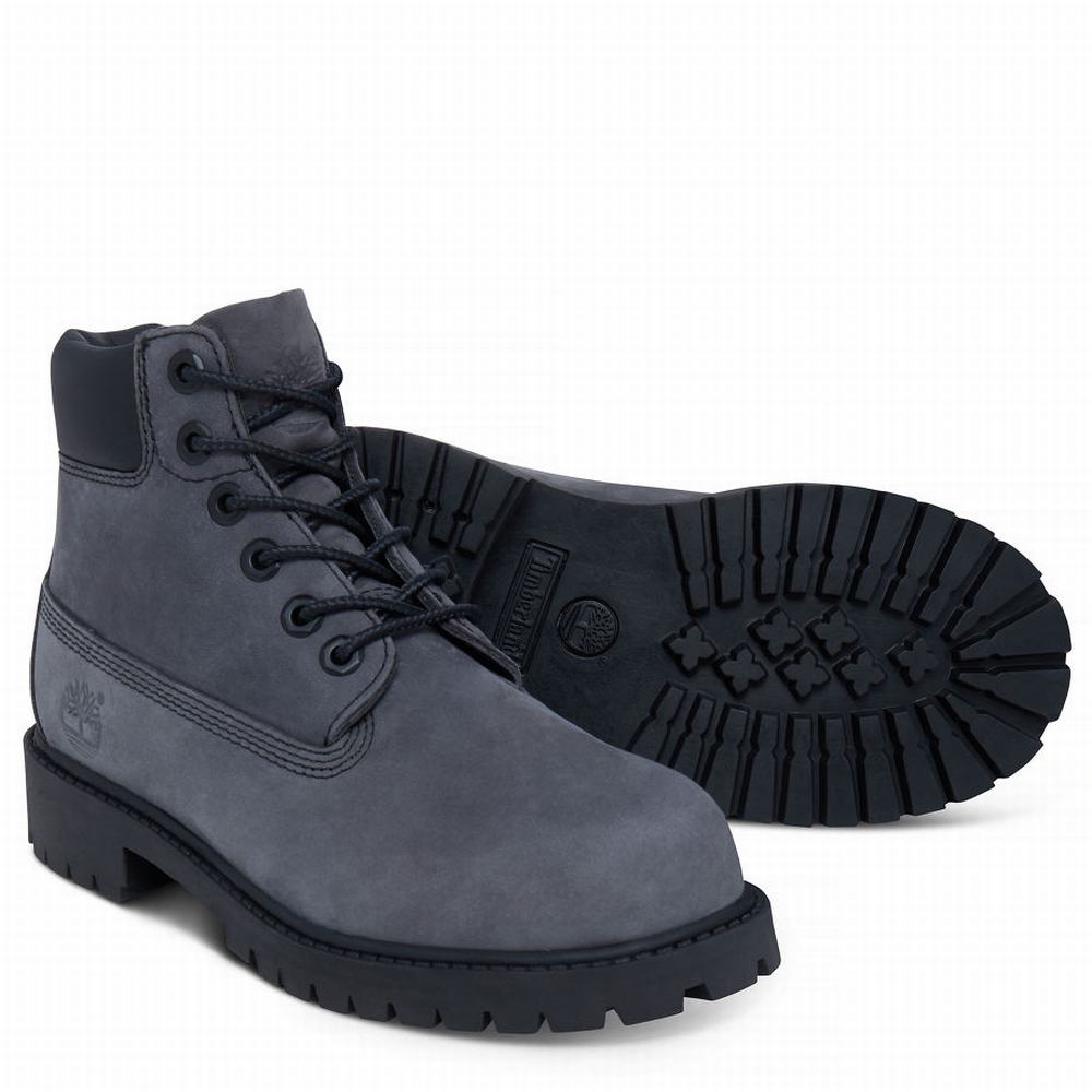 Cizmy Timberland Premium 6 Inch Detske Siva | NZ3429865