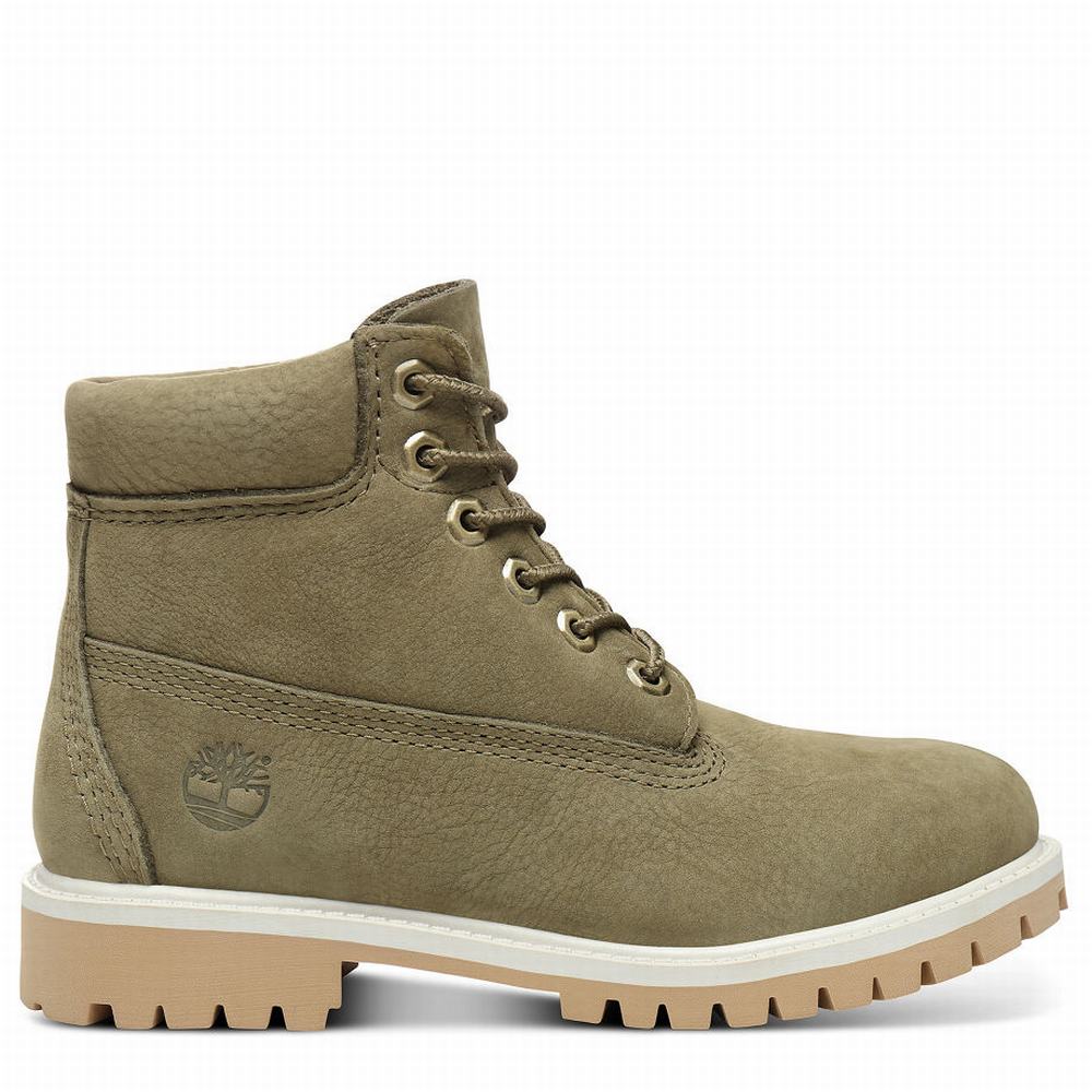 Cizmy Timberland Premium 6 Inch Detske Zelene | JM2871934