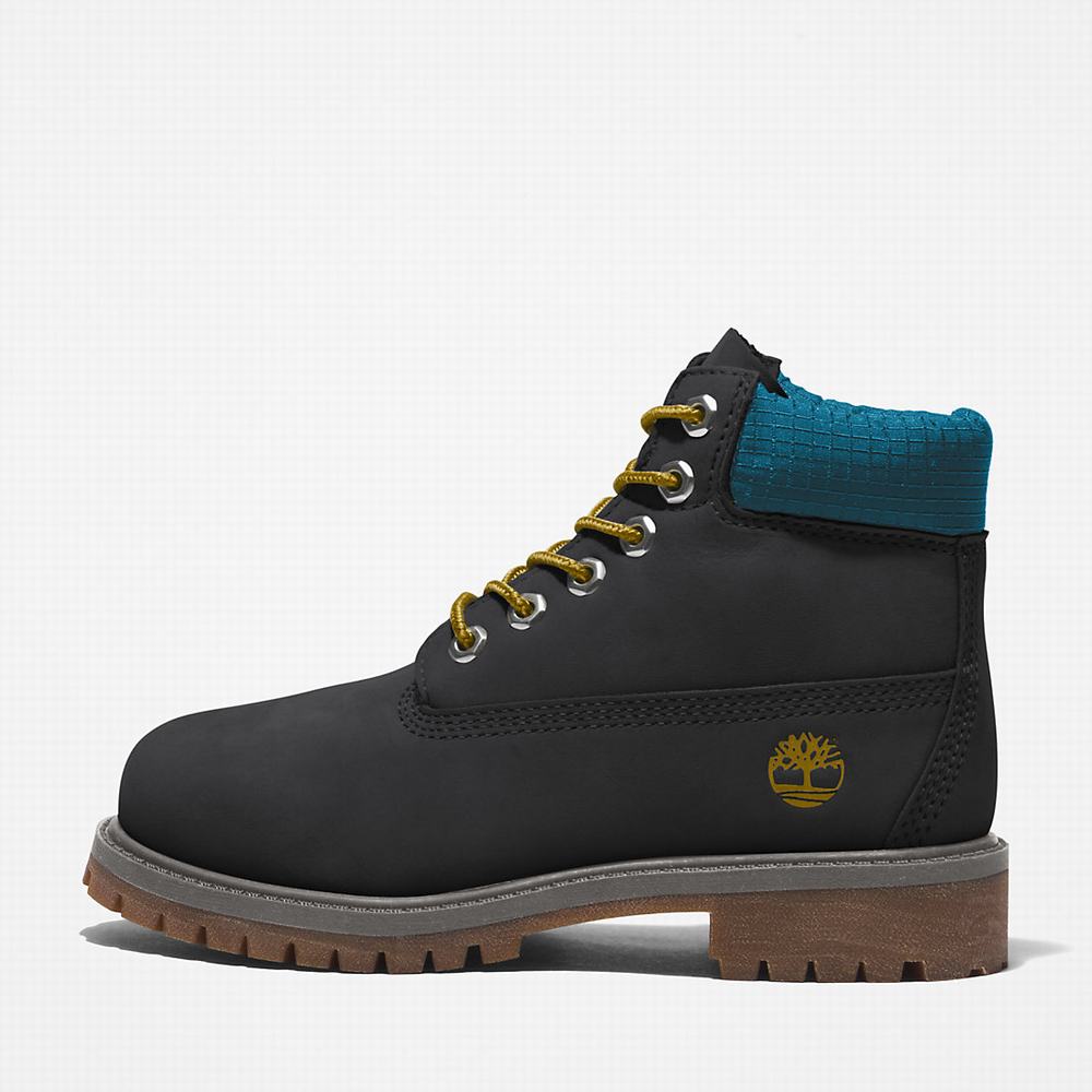 Cizmy Timberland Premium 6 Inch Detske Čierne Modre | BV0562914