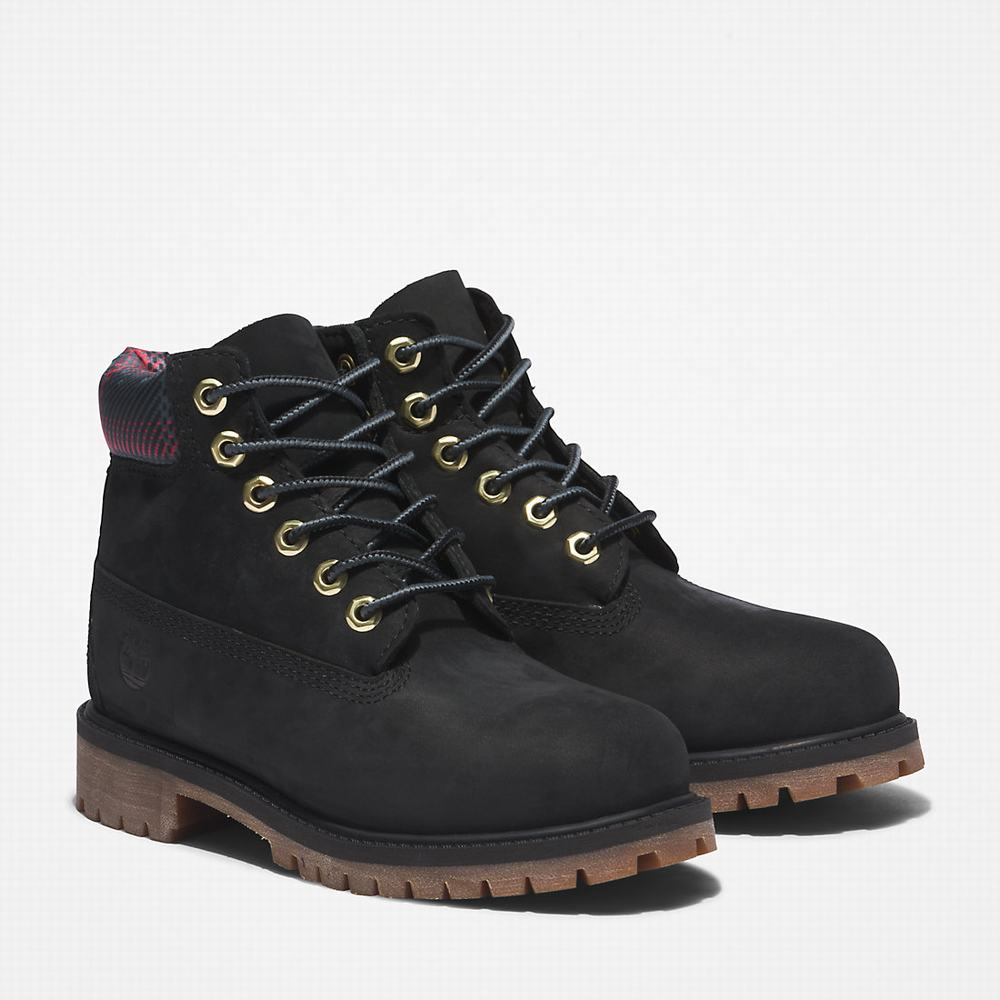 Cizmy Timberland Premium 6 Inch Detske Čierne | RQ1963704