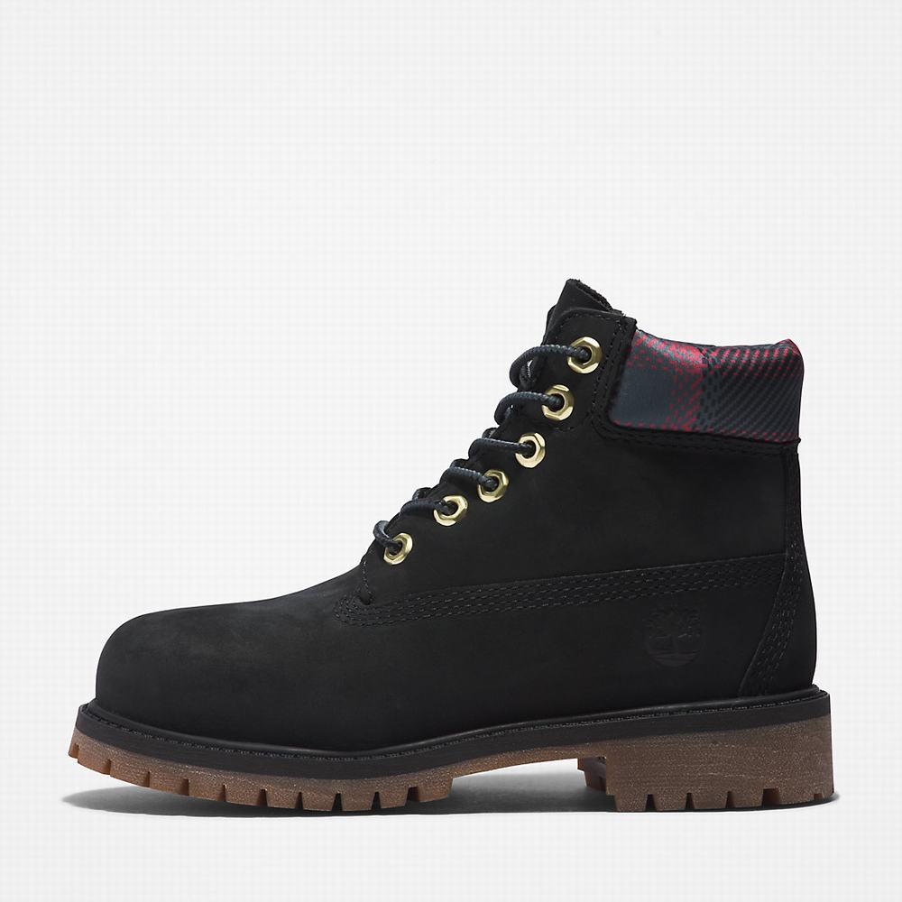 Cizmy Timberland Premium 6 Inch Detske Čierne | RQ1963704