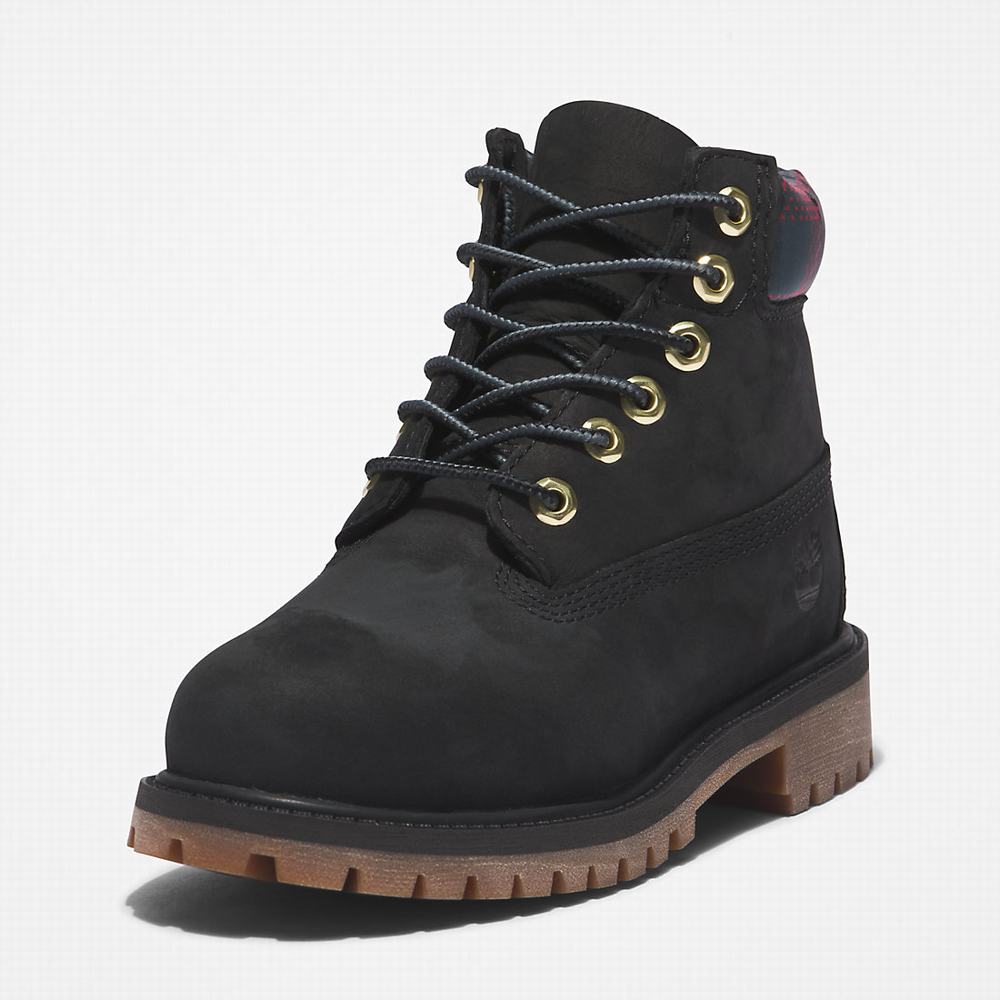 Cizmy Timberland Premium 6 Inch Detske Čierne | RQ1963704