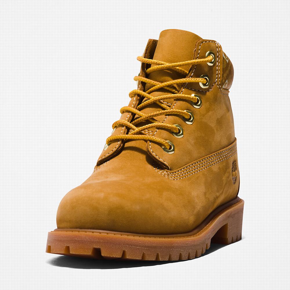 Cizmy Timberland Premium 6 Inch Detske Žlté Biele | DT2907841