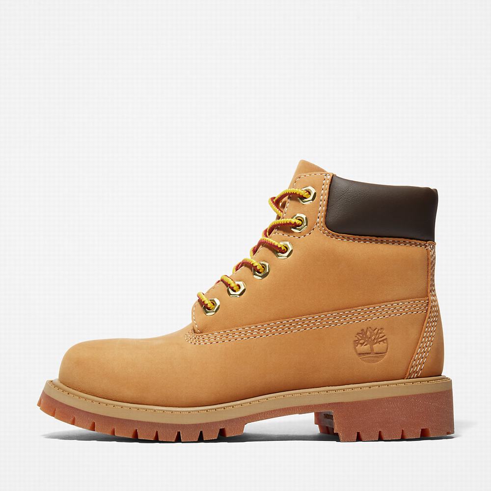 Cizmy Timberland Premium 6 Inch Detske Žlté | KD0126947