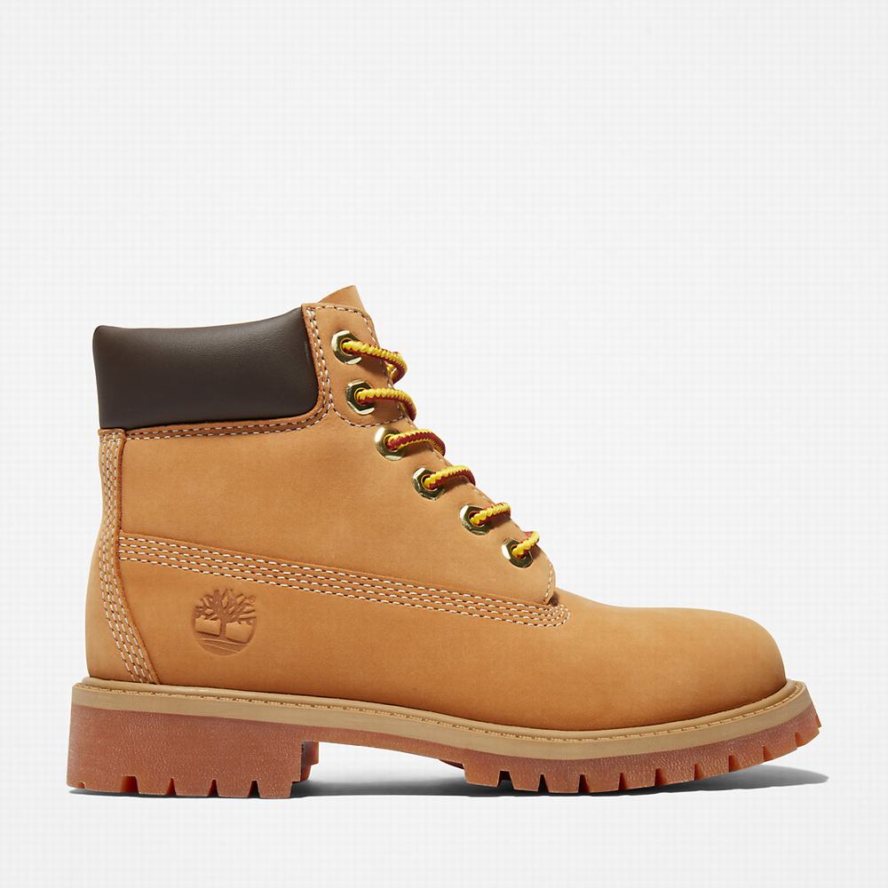 Cizmy Timberland Premium 6 Inch Detske Žlté | KD0126947