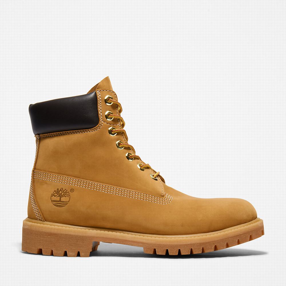 Cizmy Timberland Premium 6 Inch Panske Žlté | OF6325097