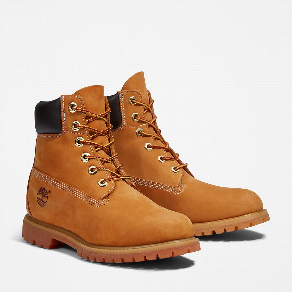 Cizmy Timberland Premium 6-Inch Waterproof Damske Žlté | LH9185462