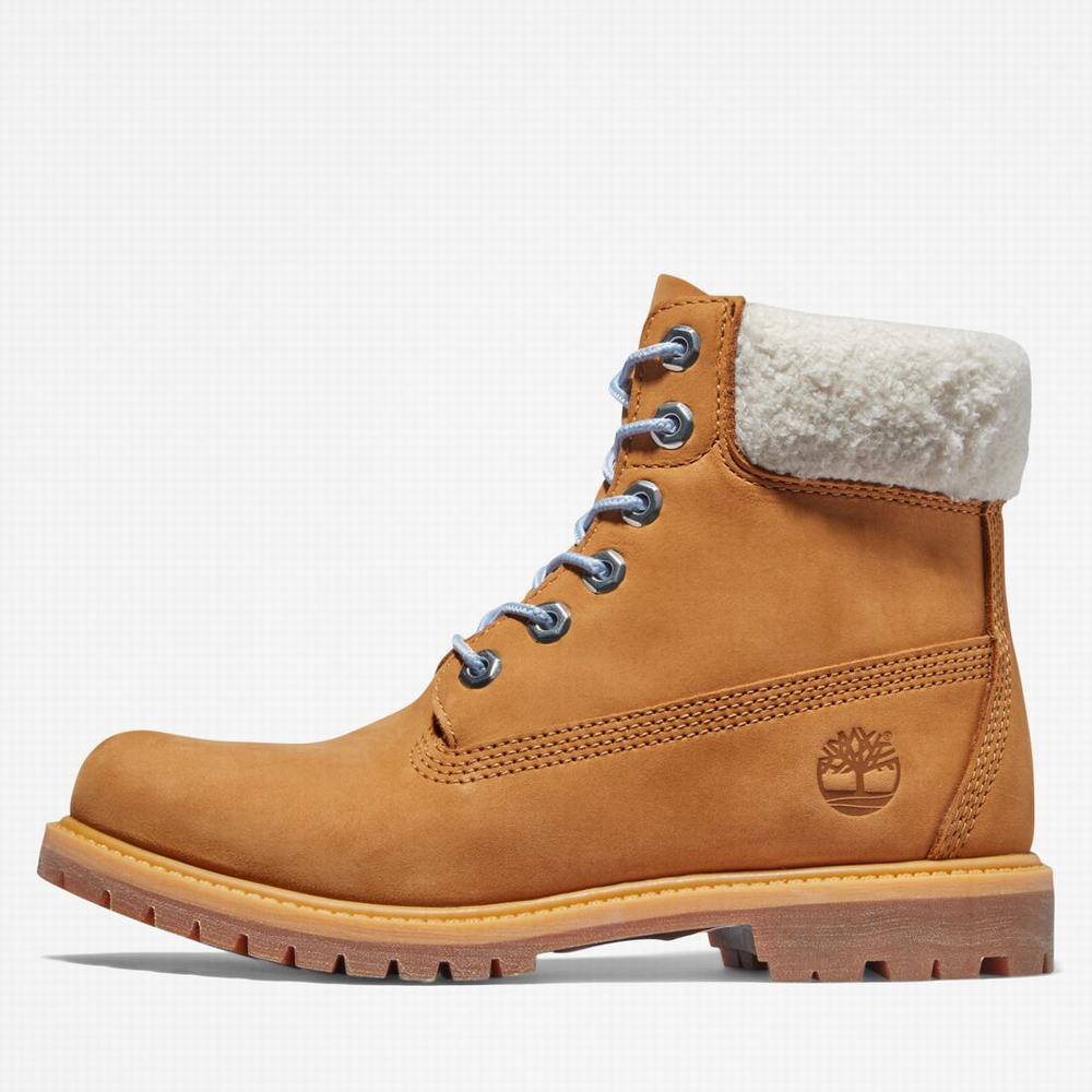 Cizmy Timberland Premium 6-Inch Waterproof Damske Hnede Modre | NV1847952