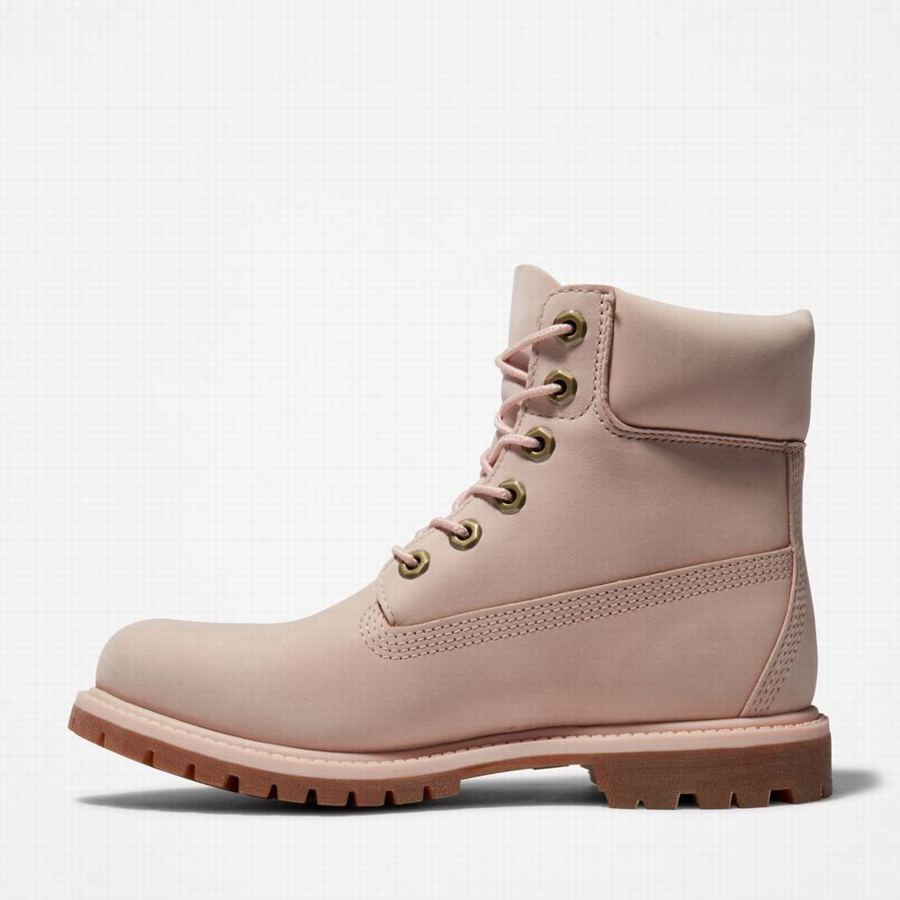 Cizmy Timberland Premium 6-Inch Waterproof Damske Svetlo Ruzove | OB2581637