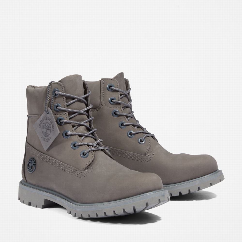 Cizmy Timberland Premium 6-Inch Waterproof Damske Siva | RQ7903216