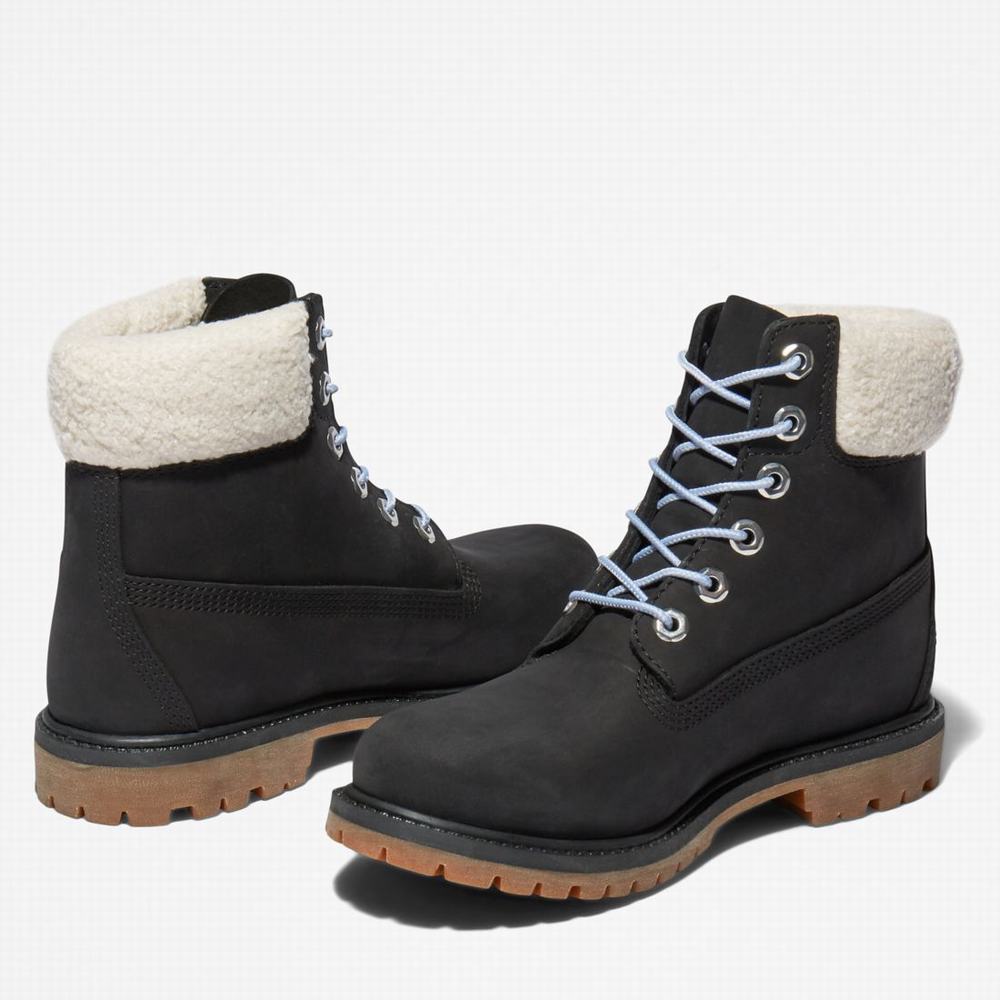 Cizmy Timberland Premium 6-Inch Waterproof Damske Čierne Siva | WL1564387