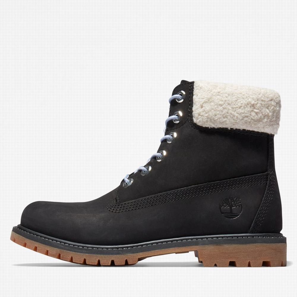 Cizmy Timberland Premium 6-Inch Waterproof Damske Čierne Siva | WL1564387