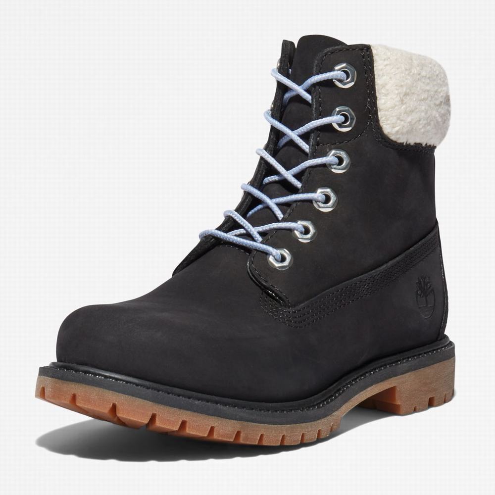 Cizmy Timberland Premium 6-Inch Waterproof Damske Čierne Siva | WL1564387