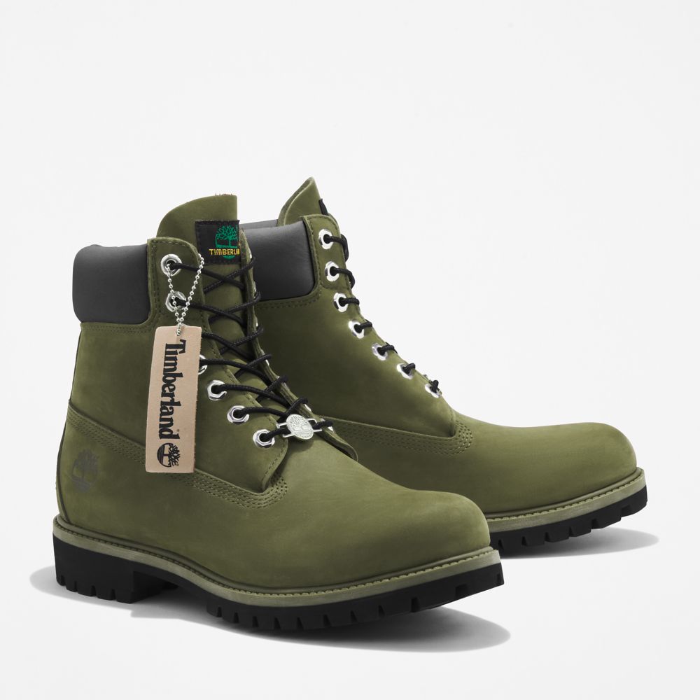 Cizmy Timberland Premium 6-Inch Waterproof Panske Tmavo Zelene | XF3196504