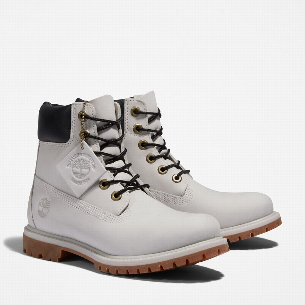 Cizmy Timberland Premium 6-Inch Waterproof Damske Svetlo Siva | YA4518973