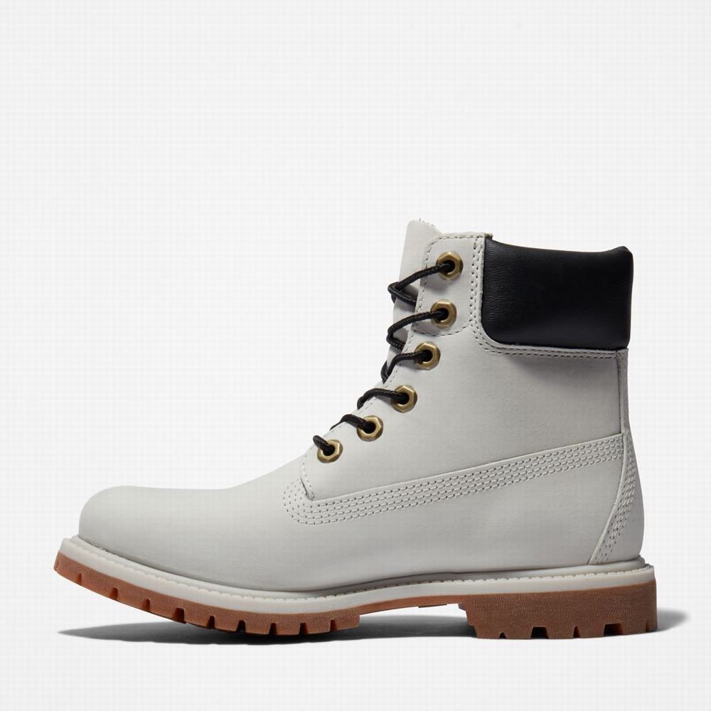 Cizmy Timberland Premium 6-Inch Waterproof Damske Svetlo Siva | YA4518973