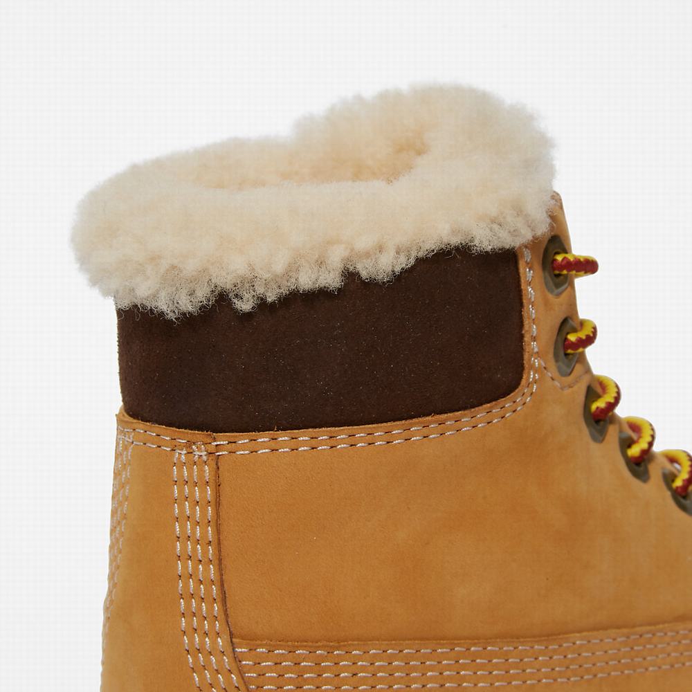 Cizmy Timberland Premium 6 Inch Winter Detske Žlté | EB5670149