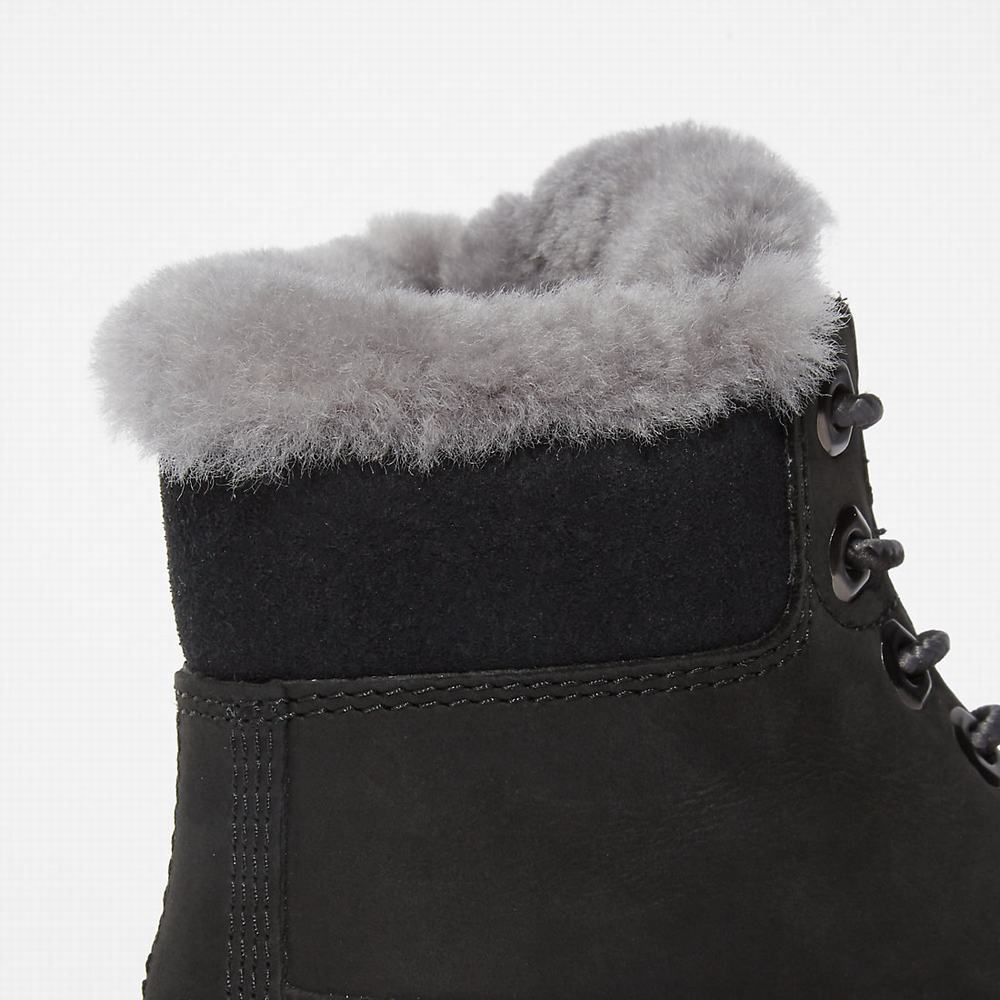 Cizmy Timberland Premium 6 Inch Winter Detske Čierne | VE8352479