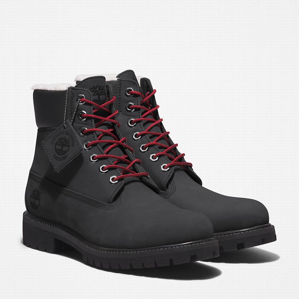 Cizmy Timberland Premium 6 Inch Winter Panske Čierne | JF7325049