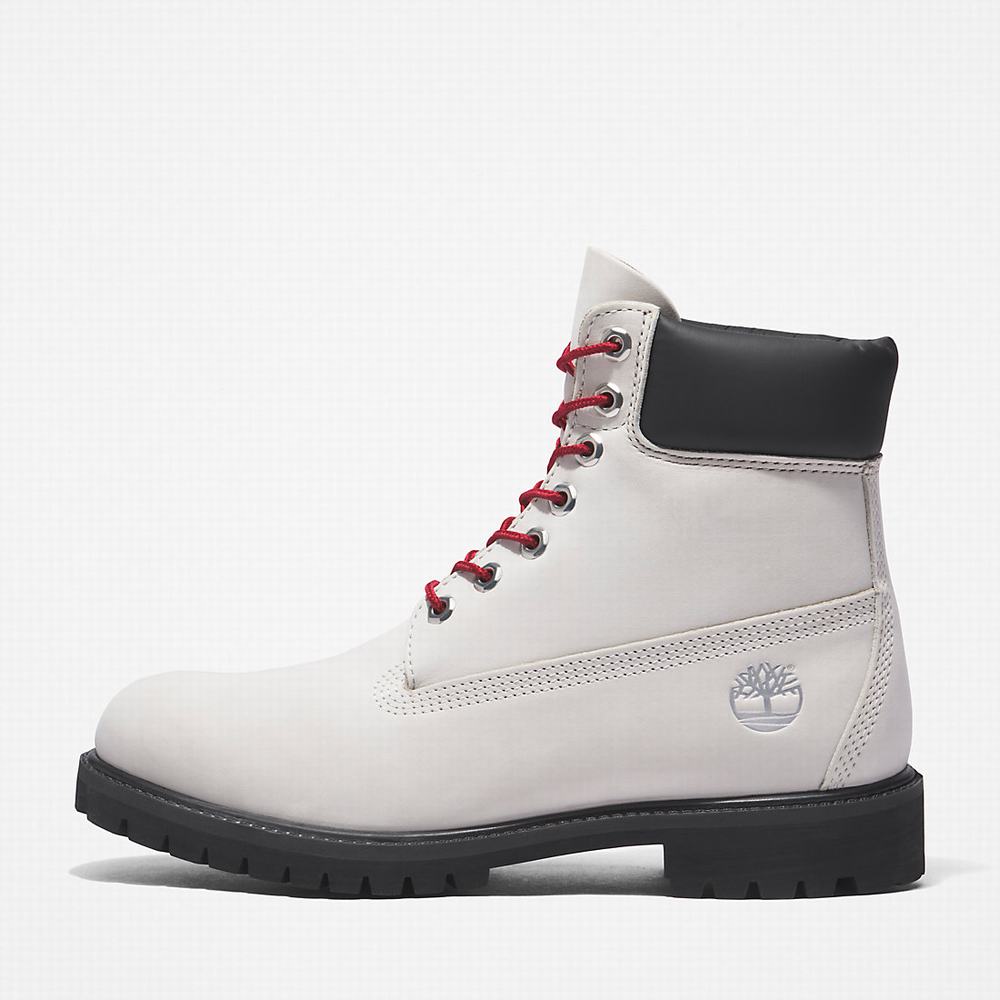 Cizmy Timberland Premium® 6 Inch Panske Biele | QH3102945