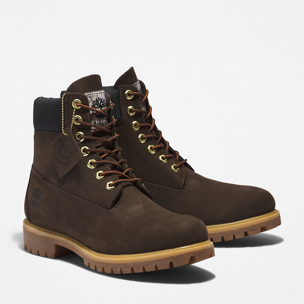 Cizmy Timberland Premium® 6 Inch Panske Tmavo Hnede | QJ0572139