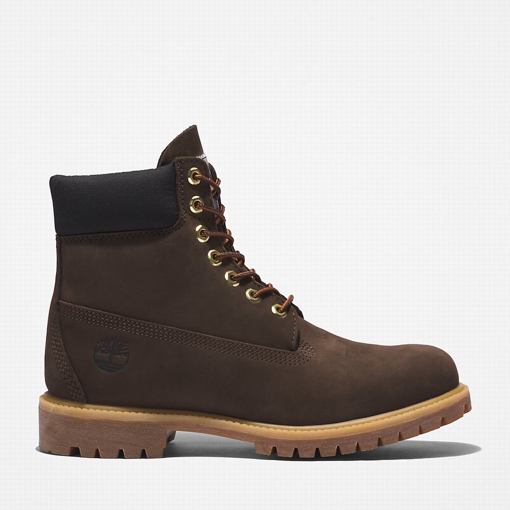 Cizmy Timberland Premium® 6 Inch Panske Tmavo Hnede | QJ0572139