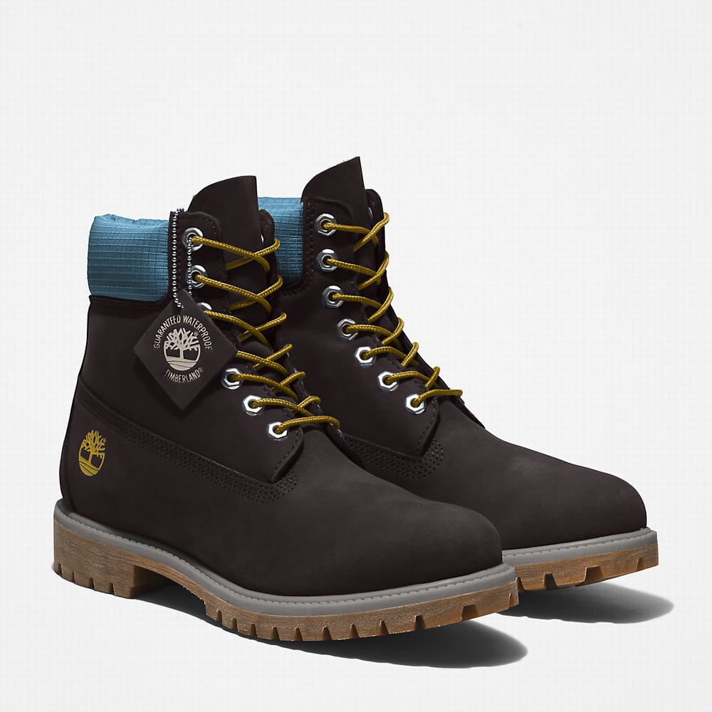 Cizmy Timberland Premium® 6 Inch Panske Čierne Modre | QO6742105