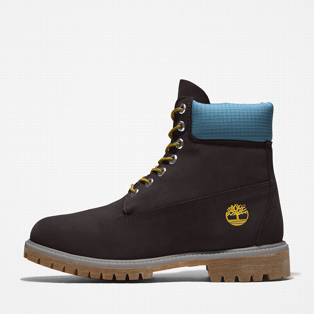 Cizmy Timberland Premium® 6 Inch Panske Čierne Modre | QO6742105