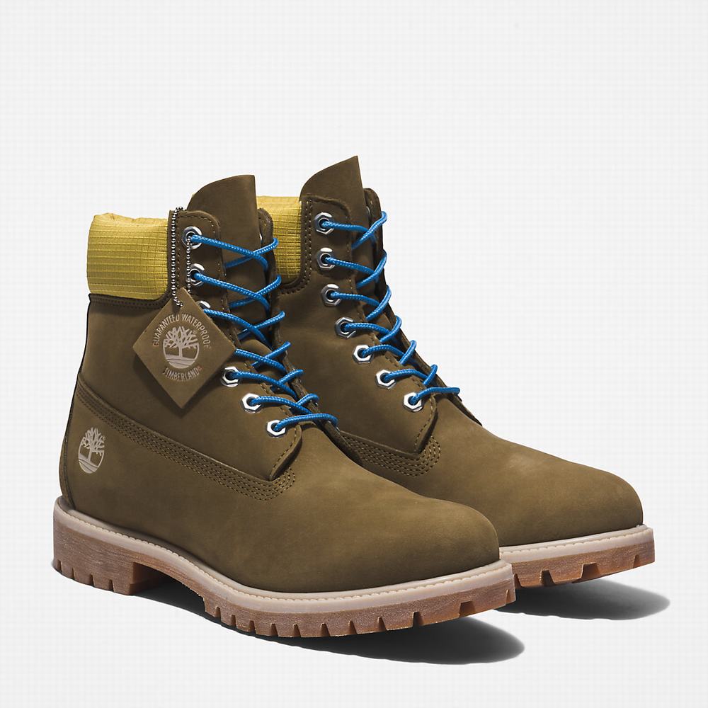 Cizmy Timberland Premium® 6 Inch Panske Zelene | RQ0768514