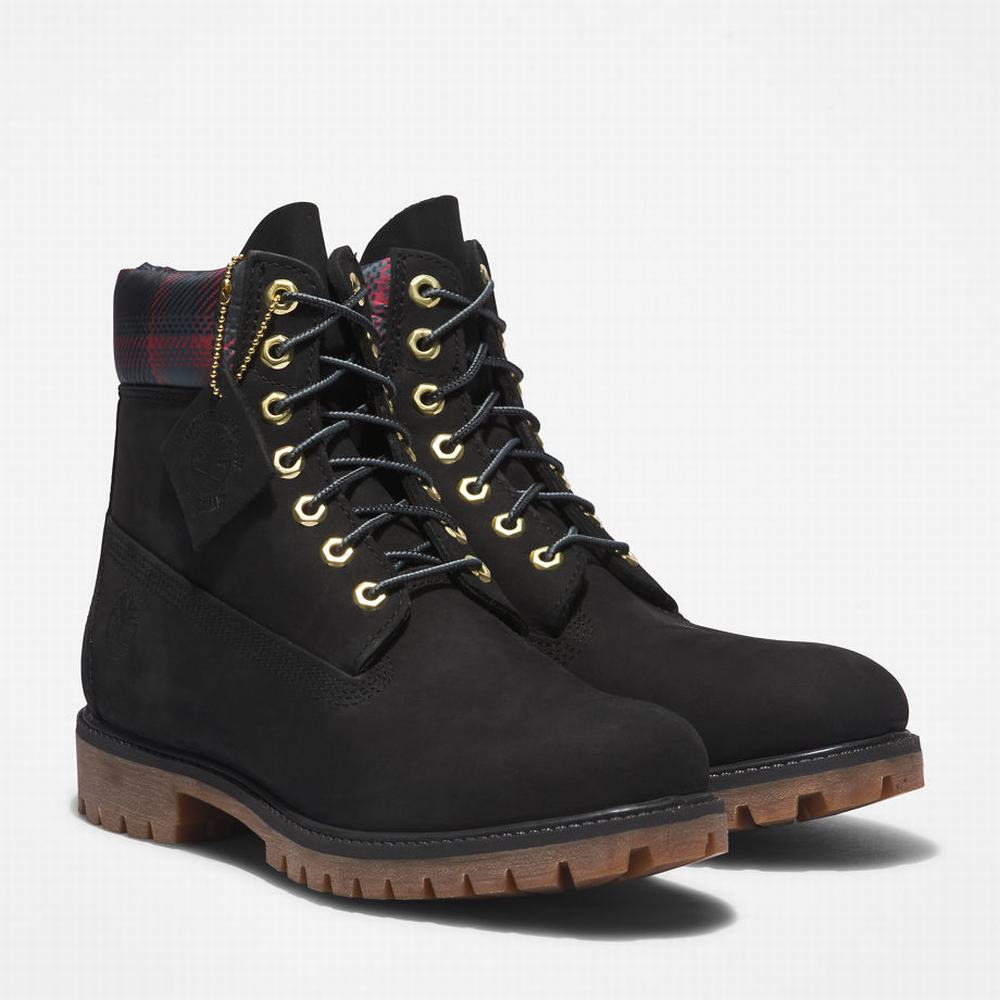 Cizmy Timberland Premium® 6 Inch Panske Čierne Ruzove | TP7824103