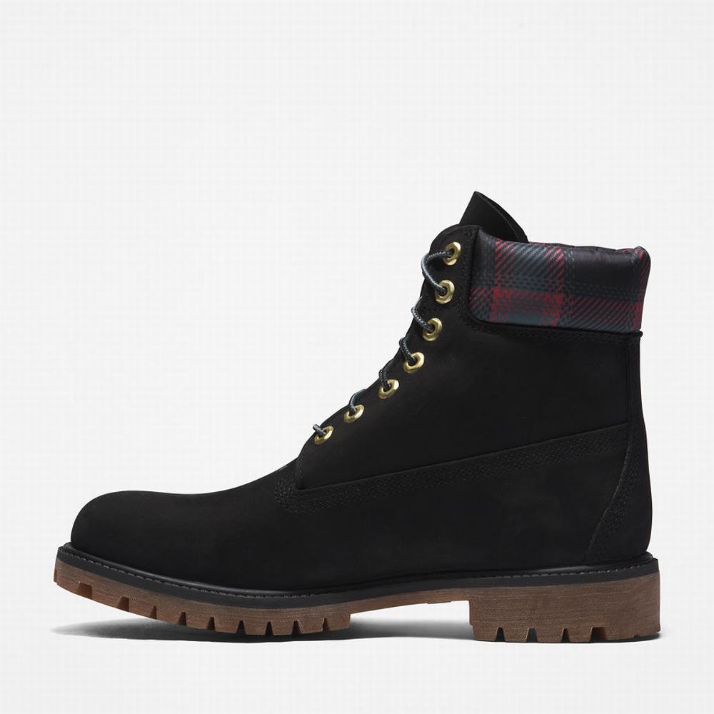 Cizmy Timberland Premium® 6 Inch Panske Čierne Ruzove | TP7824103