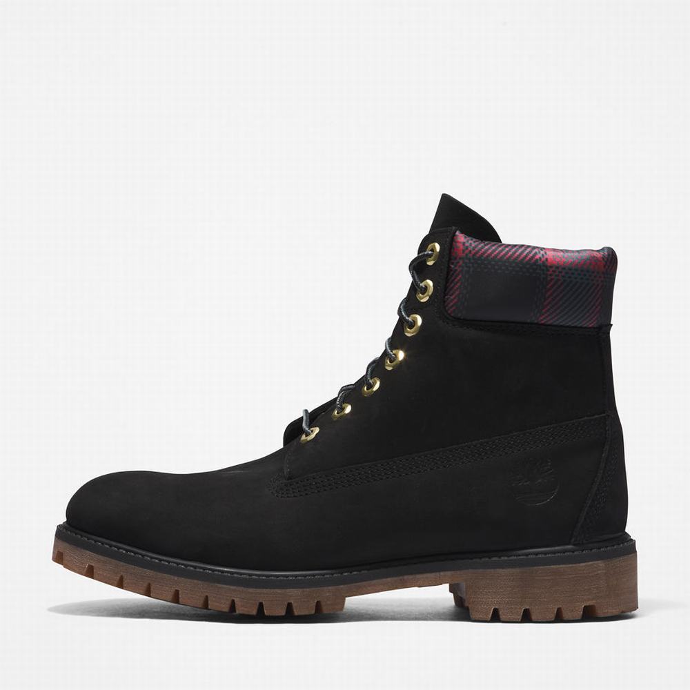 Cizmy Timberland Premium® 6 Inch Panske Čierne Ruzove | TP7824103