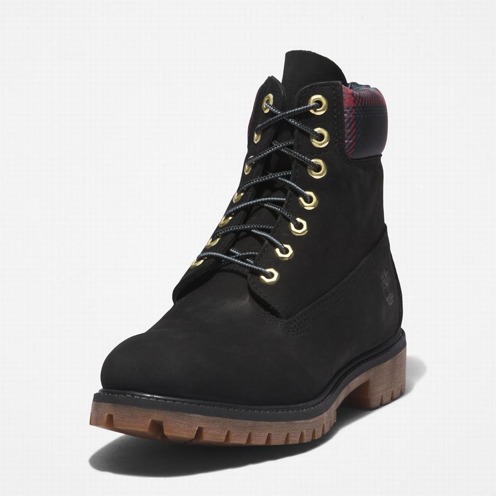 Cizmy Timberland Premium® 6 Inch Panske Čierne Ruzove | TP7824103