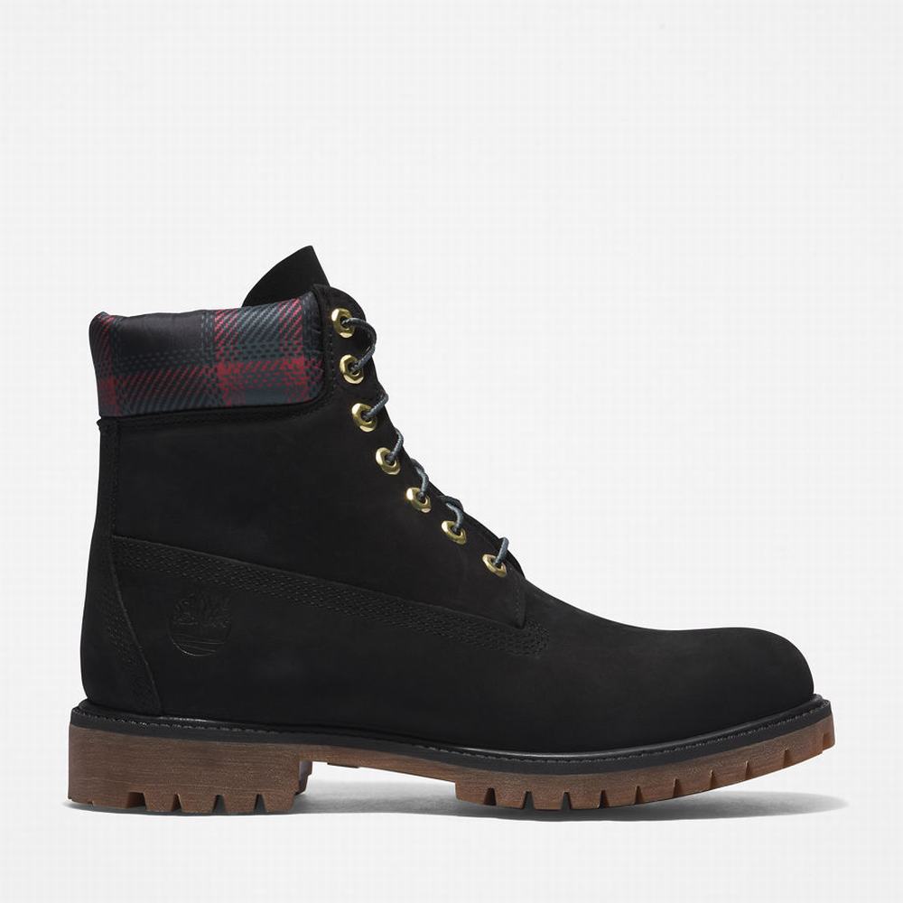 Cizmy Timberland Premium® 6 Inch Panske Čierne Ruzove | TP7824103