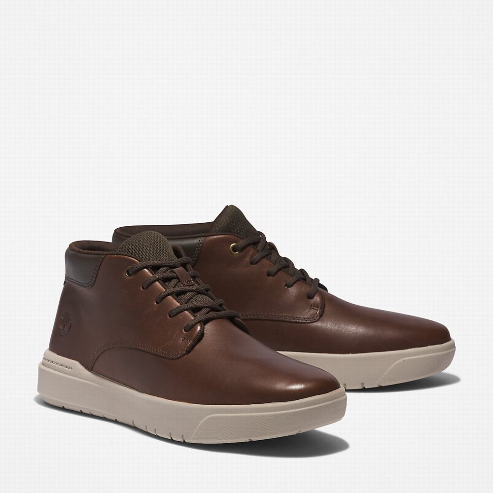 Cizmy Timberland Seneca Bay Chukka Panske Hnede | QN9063784